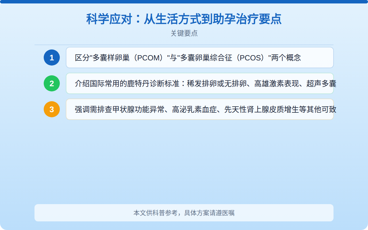 科学应对:从生活方式到助孕治疗要点