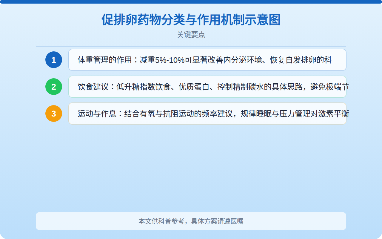 促排卵药物分类与作用机制示意图